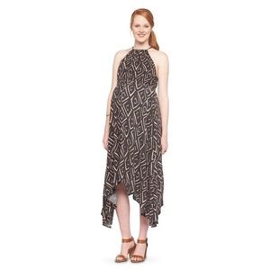 TARGET Liz Lange Maternity Geo Halter Dress Size L